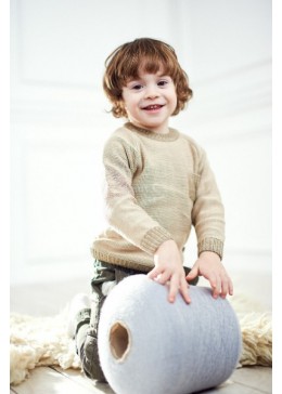 Лютик свитер однотонный с карманом для мальчика КХ-710